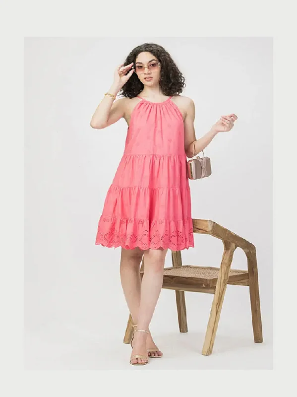 Schiffly Summer Dress Pink