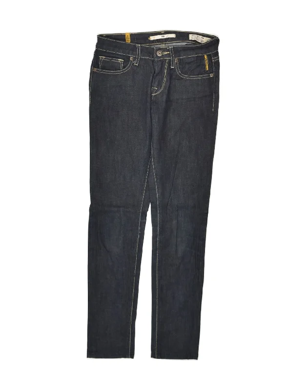 MELTIN' POT Womens Mika Skinny Jeans W24 L28 Navy Blue Cotton