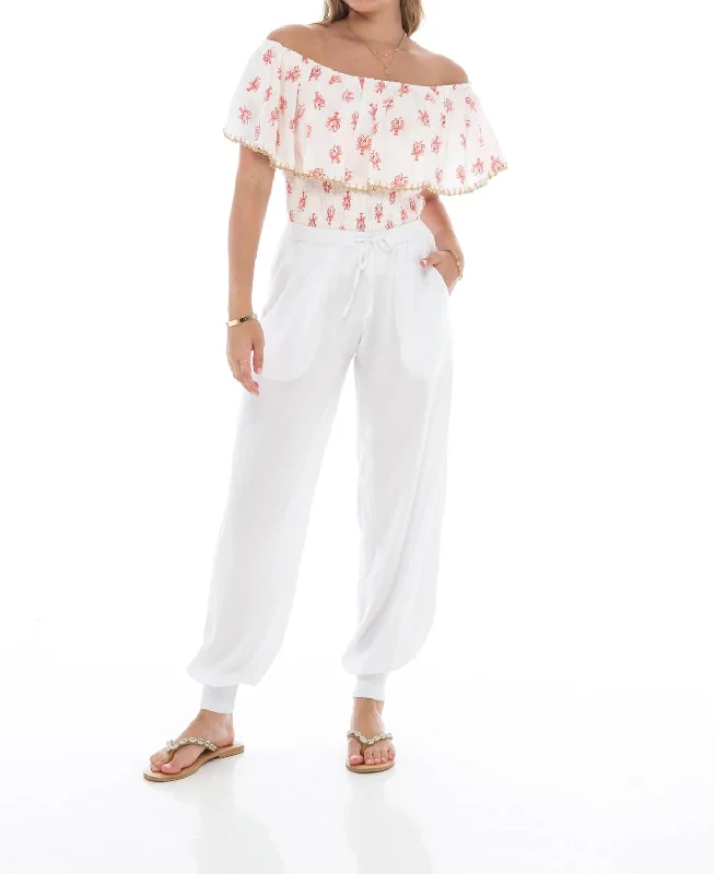 Cape Cod Dominica Top In Coral