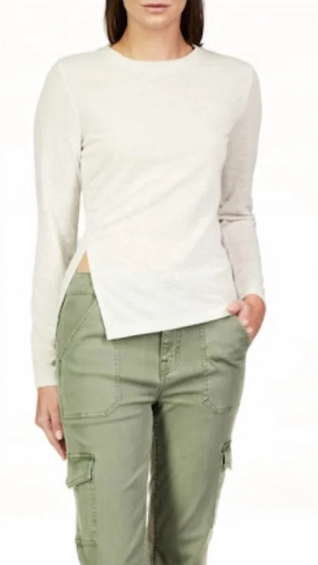 Something About Her Top In Chalk Heather