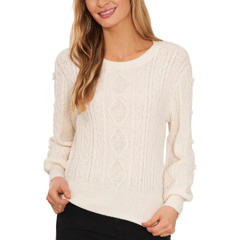 CeCe Womens Pears Crochet Pullover Sweater Best sweaters for cozy nights