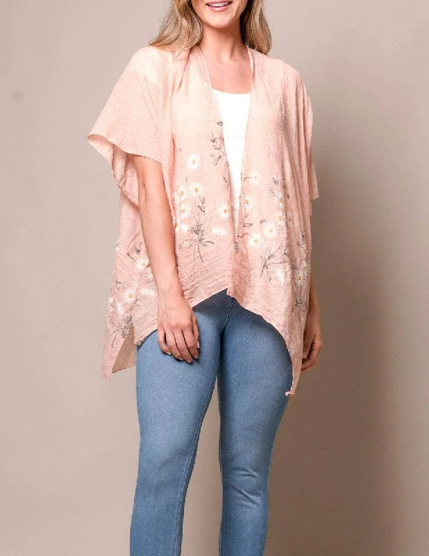 Daisy Kimono Wrap - Blush Discounted sweaters