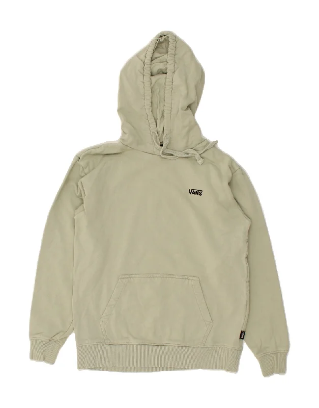 VANS Womens Hoodie Jumper UK 6 XS Grey Cotton Luxury sweaters