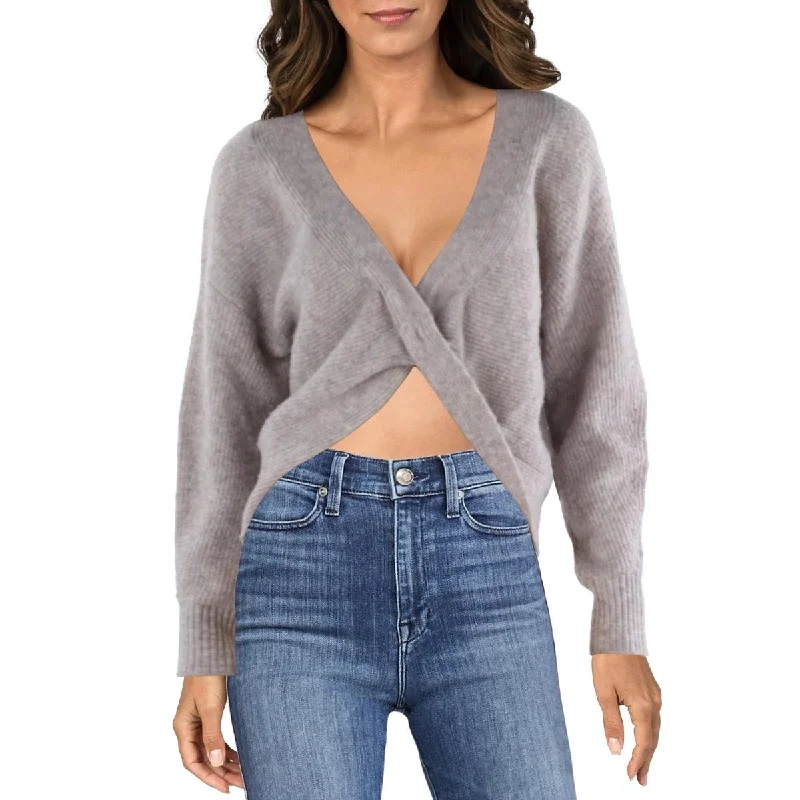 Vigoss Womens Ribbed Twist Back Pullover Sweater Best sweaters for travel