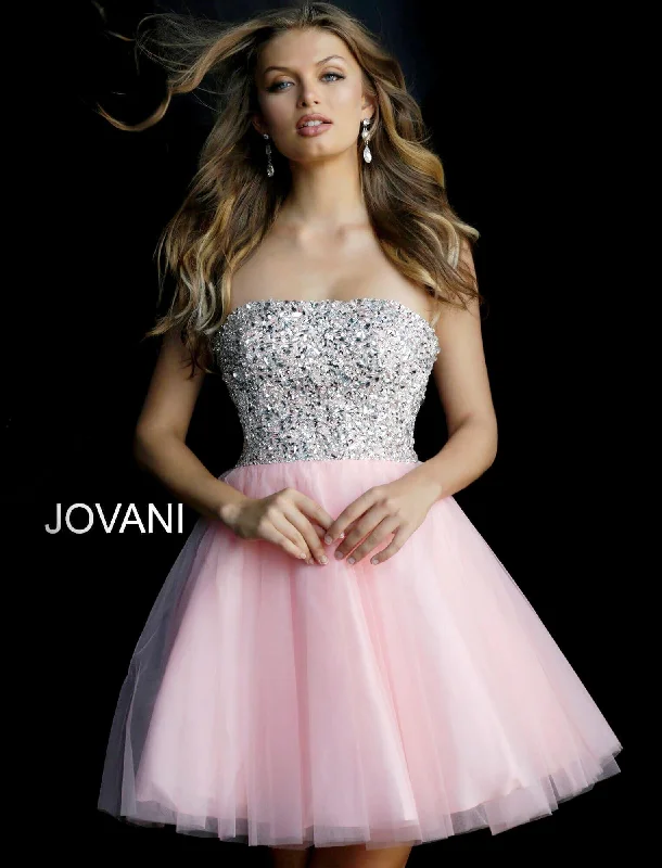 Jovani 58470 Prom Short Strapless Cocktail Dress Preppy party dresses
