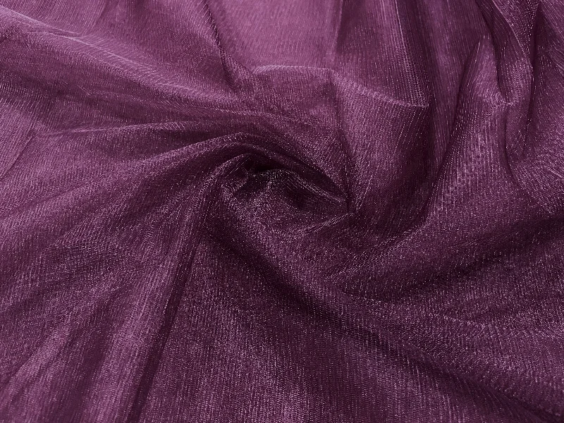 Wine Plain Soft Net Fabric Chic unclassified dresses
