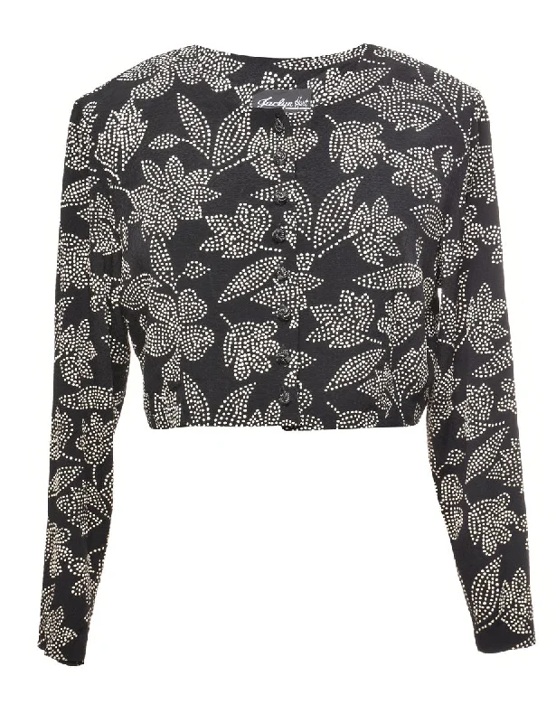 Floral Jacket - L Wedding guest floral dresses