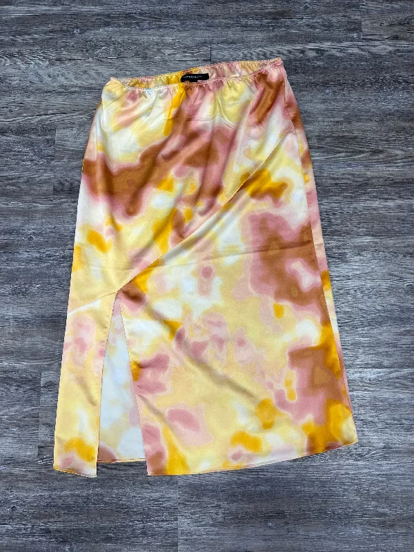 Skirt Midi By Andrew Marc In Orangepink, Size: M Elegant Midi Skirt