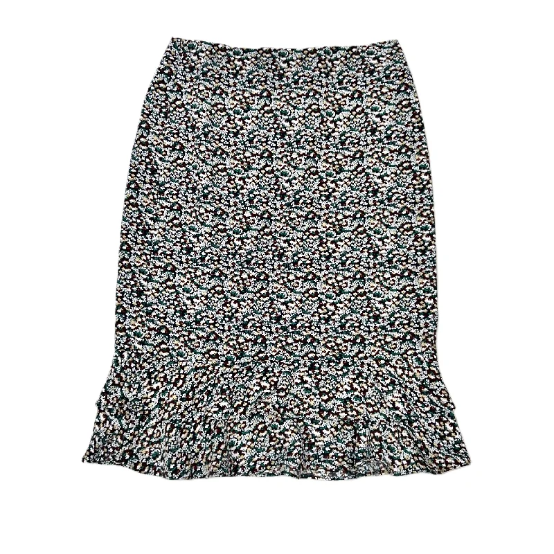 Skirt Midi By Ann Taylor In Floral Print, Size: 10 Midi Skirt Trend