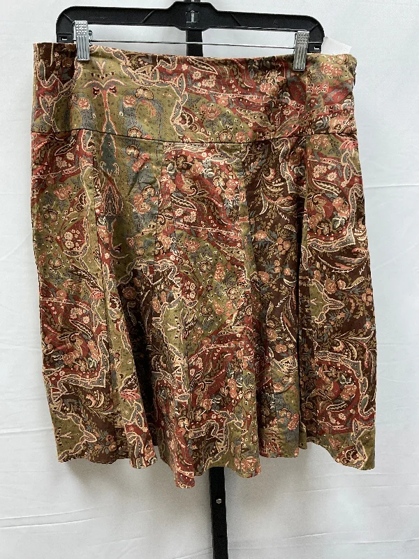 Skirt Midi By Chaps In Multi-colored, Size: 12 Boho Chic Midi