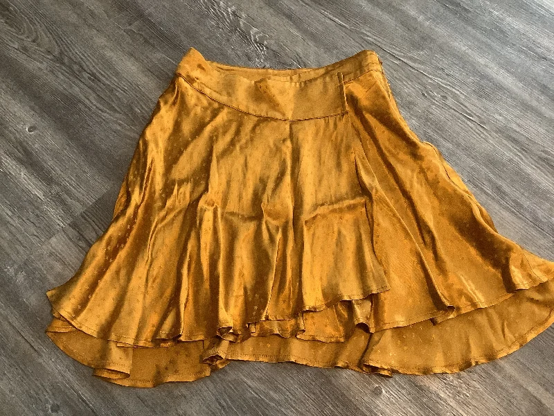 Skirt Midi By Free People In Gold, Size: 2 Long Midi Skirt