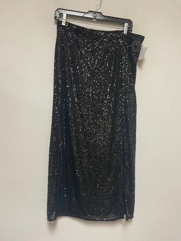 Skirt Midi By H&m In Black, Size: 12 Slim Midi Skirt