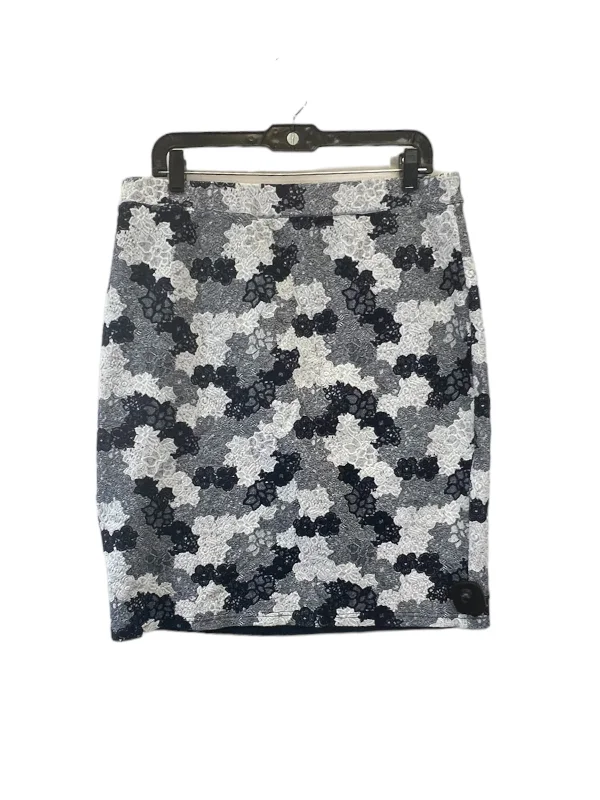 Skirt Midi By Hawthorn In Blue & White, Size: Xl Sporty Midi Skirt