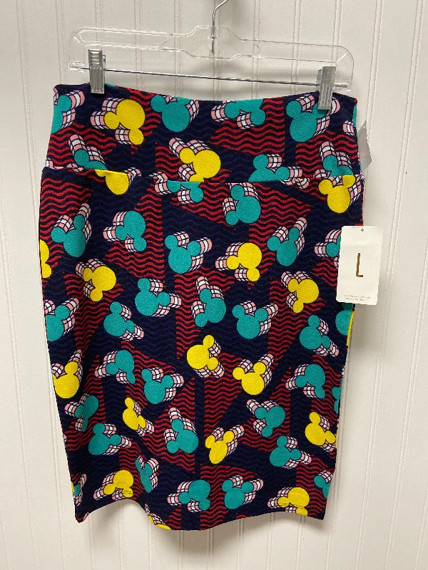 Skirt Midi By Lularoe In Striped Pattern, Size: L Lace Midi Skirt