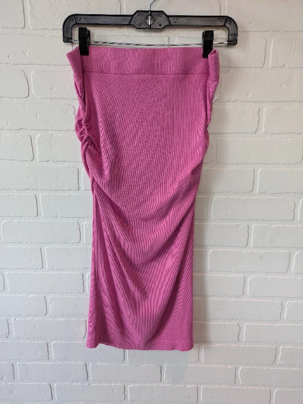 Skirt Midi By Michael Stars In Pink, Size: 4 Plain Midi Skirt