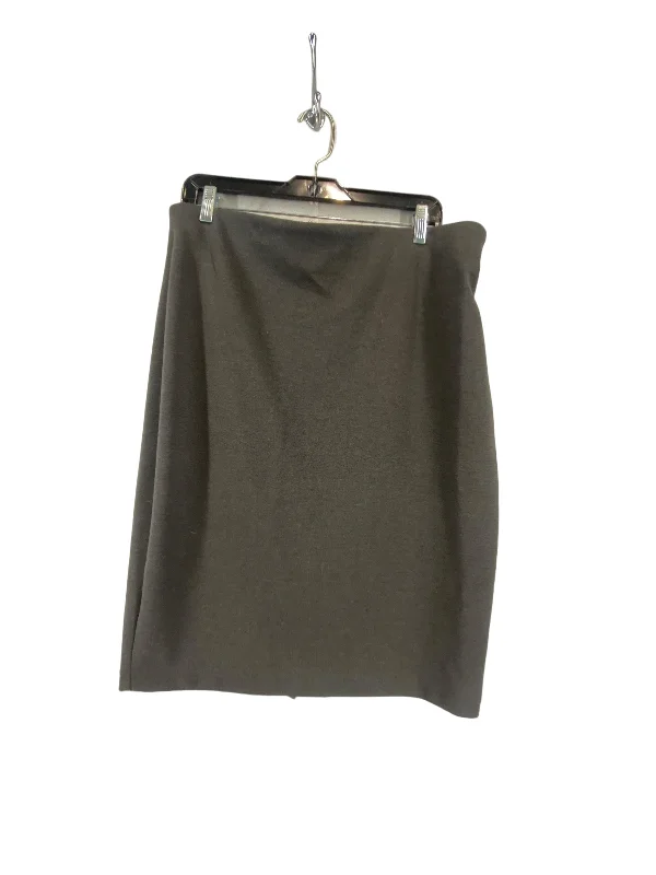 Skirt Midi By Philosophy In Grey, Size: 14 Tartan Midi Skirt