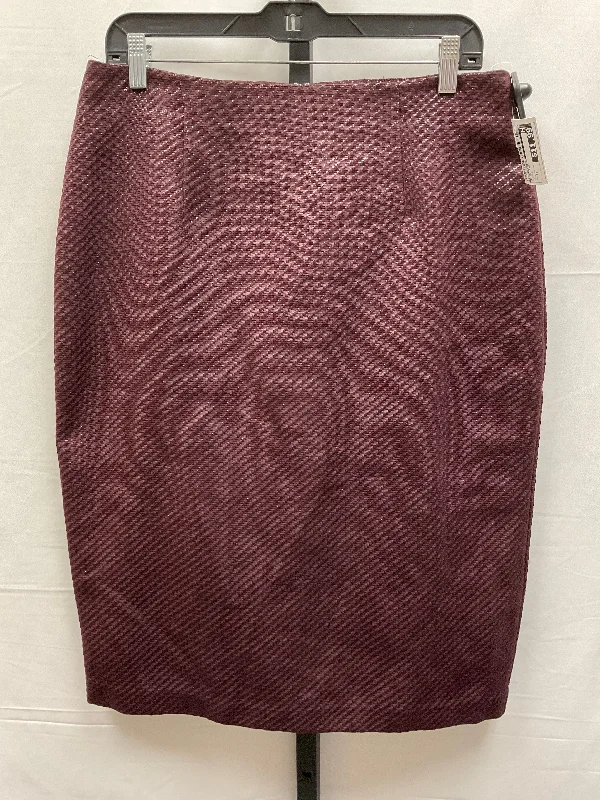 Skirt Midi By Worthington In Purple, Size: 14 Casual Midi Outfit